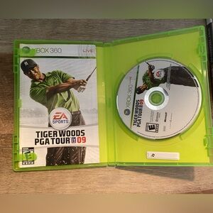 Lot of 2 XBOX 360 games,Tiger Woods 09 and Legends of Wrestle Mania